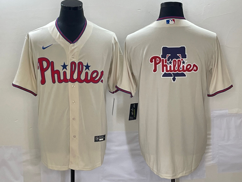 Men's Philadelphia Phillies Beige Team Jersey